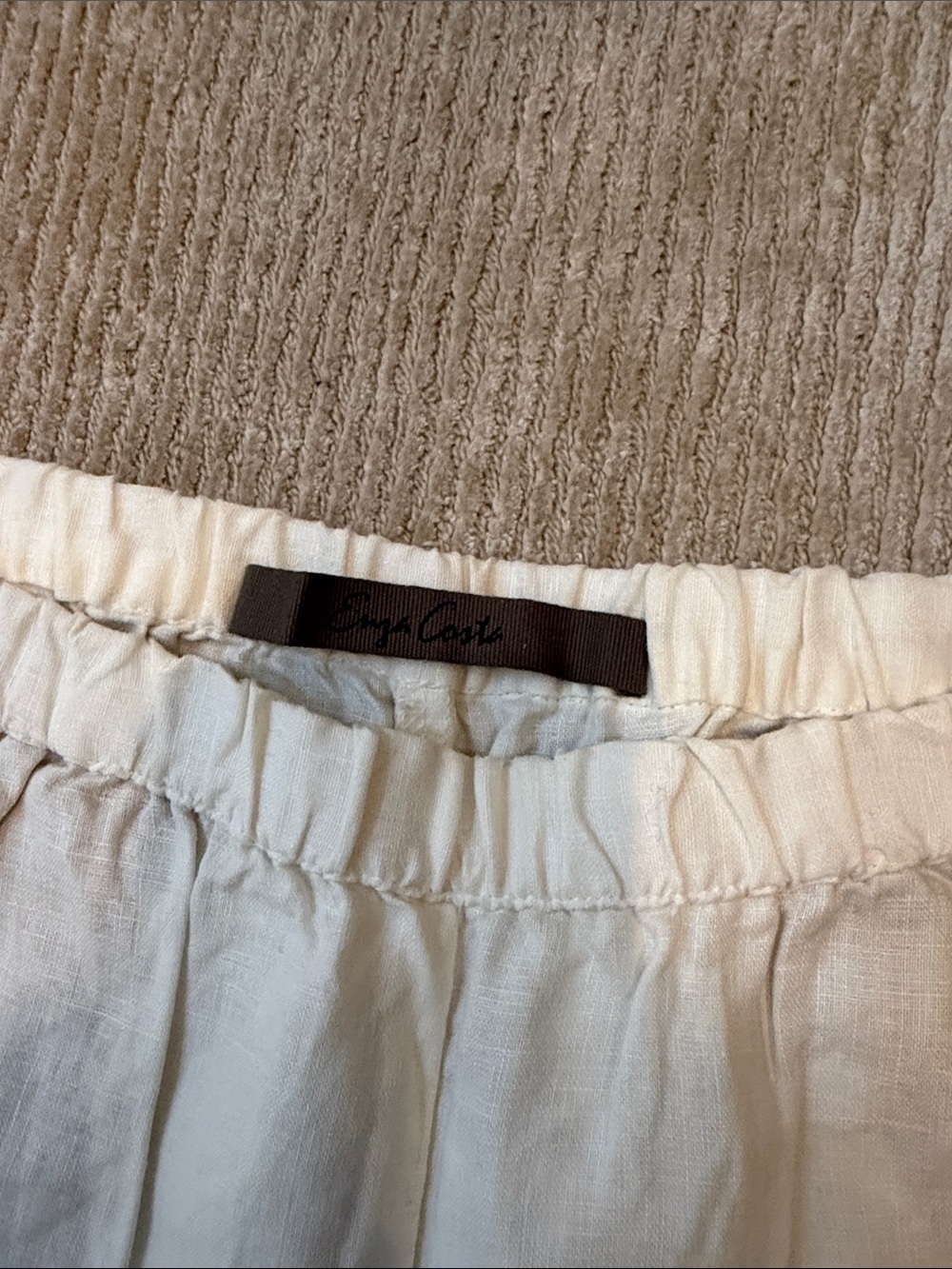 Enza Costa Linen Everywhere Pant Undyed White Size 2/M - Picture 9 of 13